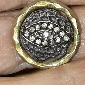 EVIL EYE NECKLACE 925 WITH GOLD OVERLAY